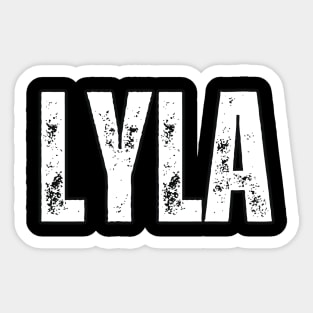 Lyla Name Gift Birthday Holiday Anniversary Sticker